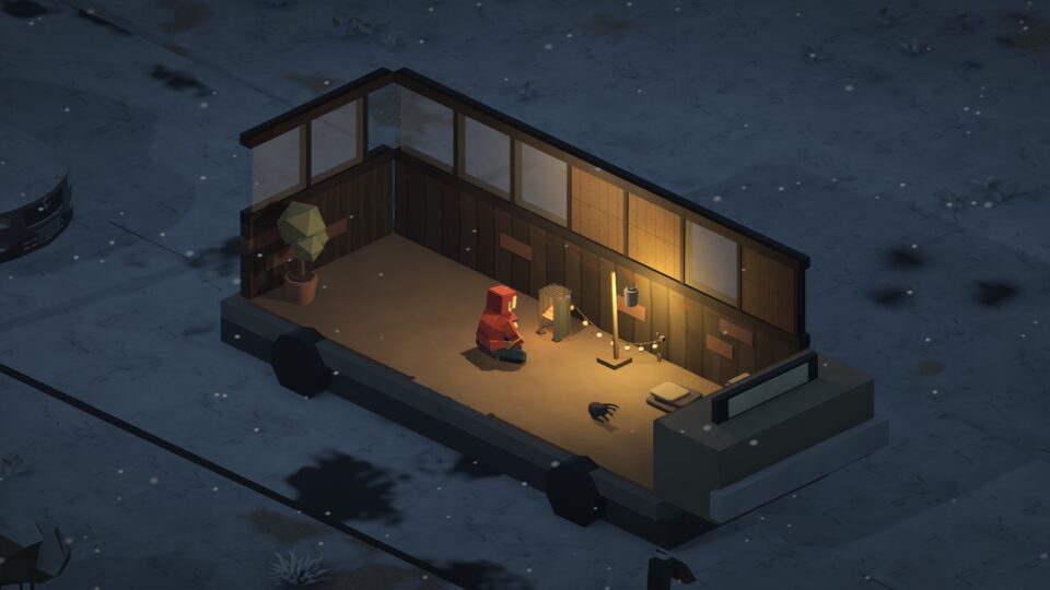 Nine Winters 버스 거처, 눈 오는 밤 · 데모 룩